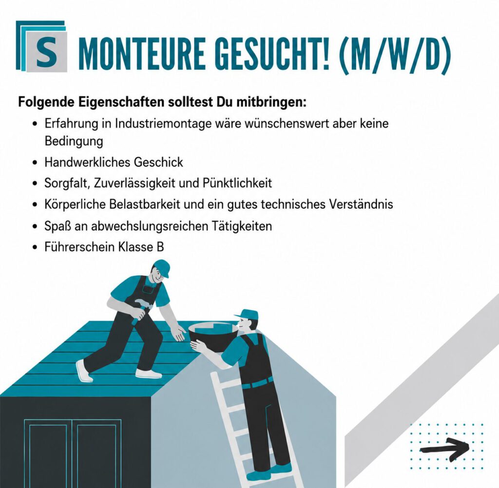 Monteure Stellenanzeige